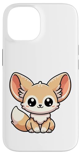 Kawaii Fennec Fox - Niedliche große Ohren Wüstenfuchs Charakter Hülle für iPhone 14 von Geonetiqué Designs
