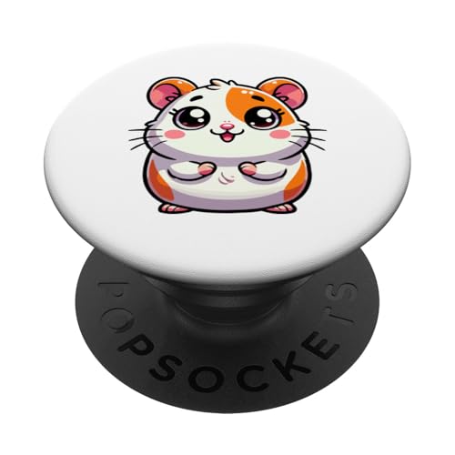 Kawaii Hamster - Niedlicher molliger Nager mit großen Augen PopSockets Klebender PopGrip von Geonetiqué Designs
