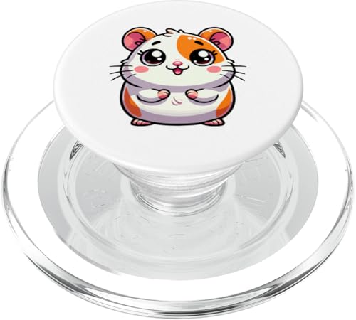 Kawaii Hamster - Niedlicher molliger Nager mit großen Augen PopSockets PopGrip für MagSafe von Geonetiqué Designs