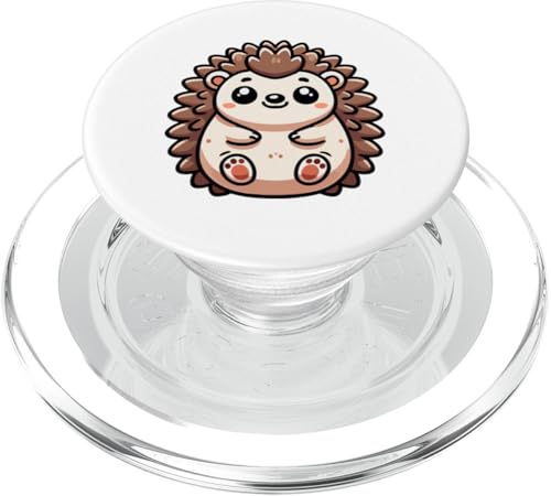 Kawaii Igel - Süßes molliges Stacheltier mit großen Augen PopSockets PopGrip für MagSafe von Geonetiqué Designs