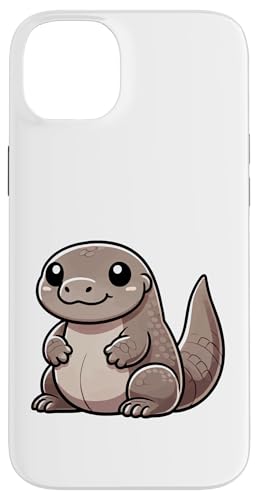 Kawaii Komodo Drache Kunst Cute Cartoon Reptil Hülle für iPhone 14 Plus von Geonetiqué Designs