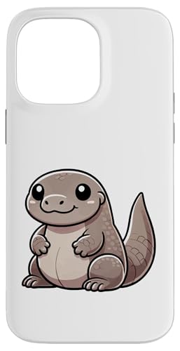 Kawaii Komodo Drache Kunst Cute Cartoon Reptil Hülle für iPhone 14 Pro Max von Geonetiqué Designs