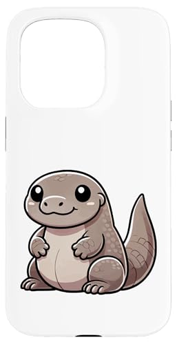 Kawaii Komodo Drache Kunst Cute Cartoon Reptil Hülle für iPhone 15 Pro von Geonetiqué Designs
