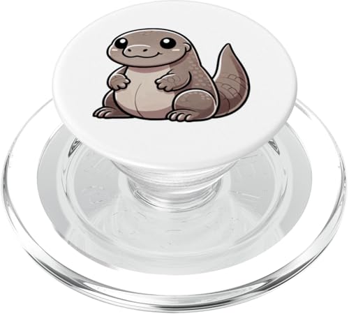 Kawaii Komodo Drache Kunst Cute Cartoon Reptil PopSockets PopGrip für MagSafe von Geonetiqué Designs