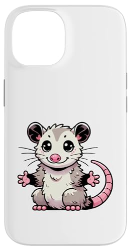 Kawaii Opossum Art, niedliche Opossum-Illustration Hülle für iPhone 14 von Geonetiqué Designs