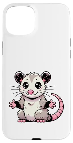 Kawaii Opossum Art, niedliche Opossum-Illustration Hülle für iPhone 15 Plus von Geonetiqué Designs