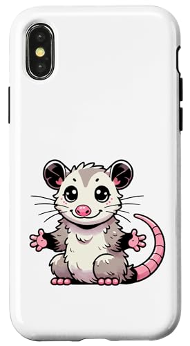 Kawaii Opossum Art, niedliche Opossum-Illustration Hülle für iPhone X/XS Kawaii Opossum Art, niedliche Opossum-Illustration Hülle für iPhone X/XS von Geonetiqué Designs