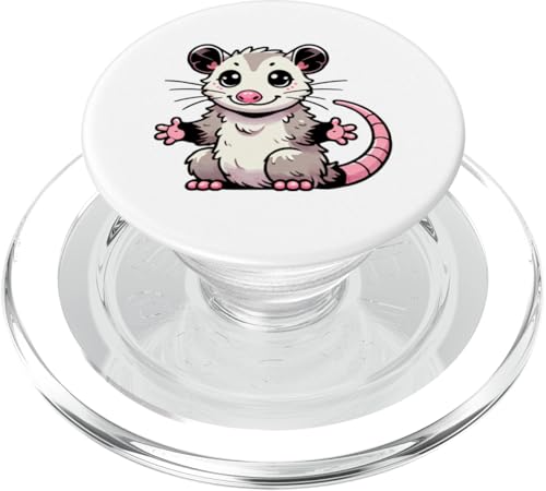 Kawaii Opossum Art, niedliche Opossum-Illustration PopSockets PopGrip für MagSafe von Geonetiqué Designs