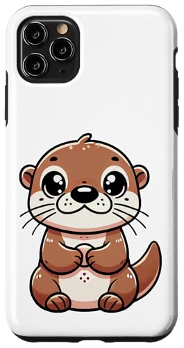 Kawaii Otter Art Niedliches Cartoon Otter Design Hülle für iPhone 11 Pro Max von Geonetiqué Designs