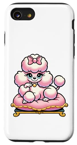 Kawaii Pudel, niedlicher flauschiger Hund Kunst Hülle für iPhone SE (2020) / 7 / 8 von Geonetiqué Designs