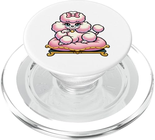 Kawaii Pudel, niedlicher flauschiger Hund Kunst PopSockets PopGrip für MagSafe von Geonetiqué Designs