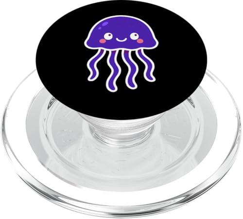 Kawaii Quallen, niedliche Meerestierkunst PopSockets PopGrip für MagSafe von Geonetiqué Designs