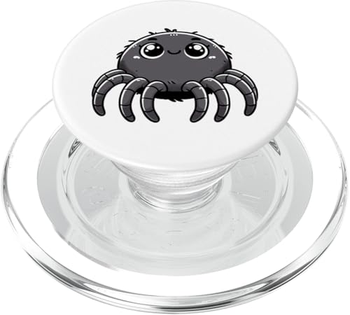 Kawaii Spider Art Cute Arachnid Cartoon Big-Eyed Spider PopSockets PopGrip für MagSafe von Geonetiqué Designs