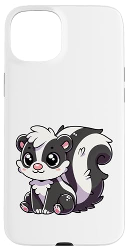 Kawaii Stinktier - Niedliches Cartoon-Tier Hülle für iPhone 15 Plus Kawaii Stinktier - Niedliches Cartoon-Tier Hülle für iPhone 15 Plus von Geonetiqué Designs