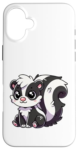 Kawaii Stinktier - Niedliches Cartoon-Tier Hülle für iPhone 16 Plus Kawaii Stinktier - Niedliches Cartoon-Tier Hülle für iPhone 16 Plus von Geonetiqué Designs