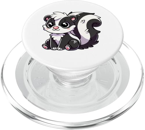 Kawaii Stinktier - Niedliches Cartoon-Tier PopSockets PopGrip für MagSafe von Geonetiqué Designs