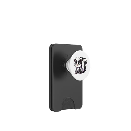 Kawaii Stinktier - Niedliches Cartoon-Tier PopSockets PopWallet für MagSafe von Geonetiqué Designs