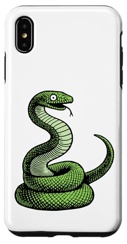 Lustiger Schlangen-Cartoon – kräftiges grünes Reptilien-Grafikdesign Hülle für iPhone XS Max Lustiger Schlangen-Cartoon – kräftiges grünes Reptilien-Grafikdesign Hülle für iPhone XS Max von Geonetiqué Designs