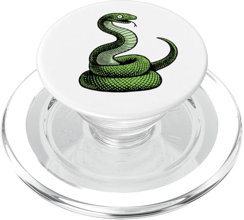 Lustiger Schlangen-Cartoon – kräftiges grünes Reptilien-Grafikdesign PopSockets PopGrip für MagSafe Lustiger Schlangen-Cartoon – kräftiges grünes Reptilien-Grafikdesign PopSockets PopGrip für MagSafe von Geonetiqué Designs