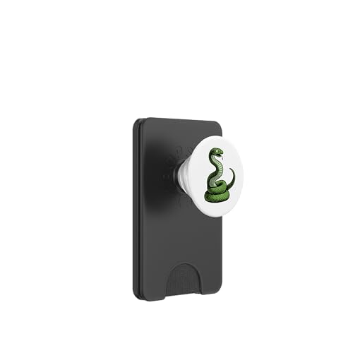 Lustiger Schlangen-Cartoon – kräftiges grünes Reptilien-Grafikdesign PopSockets PopWallet für MagSafe Lustiger Schlangen-Cartoon – kräftiges grünes Reptilien-Grafikdesign PopSockets PopWallet für MagSafe von Geonetiqué Designs