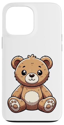 Niedliche Teddybär-Kunst Hülle für iPhone 13 Pro Max von Geonetiqué Designs