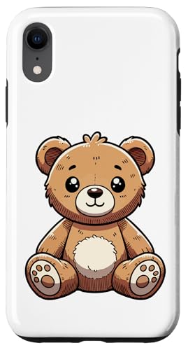 Niedliche Teddybär-Kunst Hülle für iPhone XR von Geonetiqué Designs
