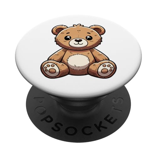Niedliche Teddybär-Kunst PopSockets Klebender PopGrip Niedliche Teddybär-Kunst PopSockets Klebender PopGrip von Geonetiqué Designs