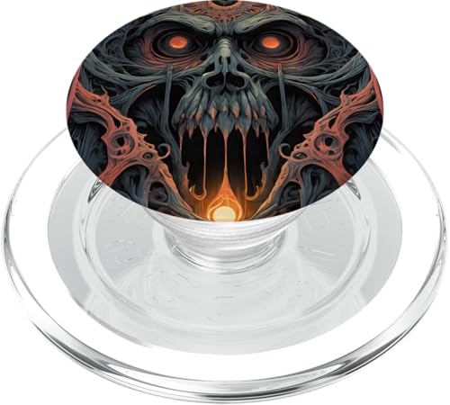 Totenkopf Dark Fantasy Horror Illustration PopSockets PopGrip für MagSafe Totenkopf Dark Fantasy Horror Illustration PopSockets PopGrip für MagSafe von Geonetiqué Designs