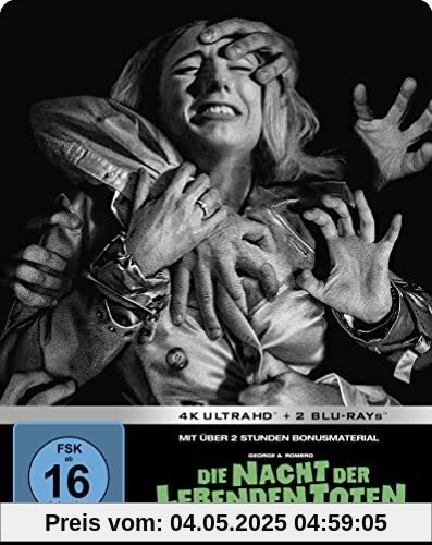 Die Nacht der lebenden Toten - Limited Steelbook Edition (4K Ultra HD + 2 Blu-rays) von George A. Romero