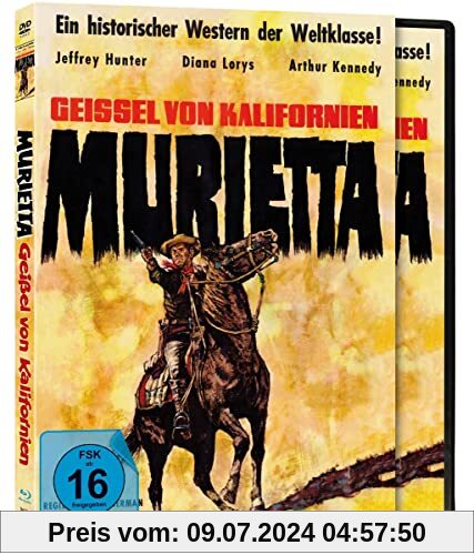 MURIETTA - Geißel von Kalifornien -Cover B - Blu-ray & DVD im Schuber - Limited Deluxe Edition plus Booklet von George Sherman