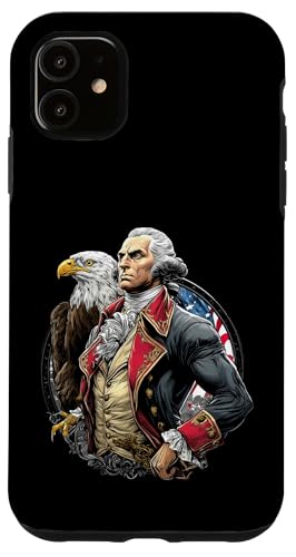 Georger Washington Outfit im USA Amerika Design 4th of July Hülle für iPhone 11 Georger Washington Outfit im USA Amerika Design 4th of July Hülle für iPhone 11 von Georger Washington Grafik für Herren und Damen USA