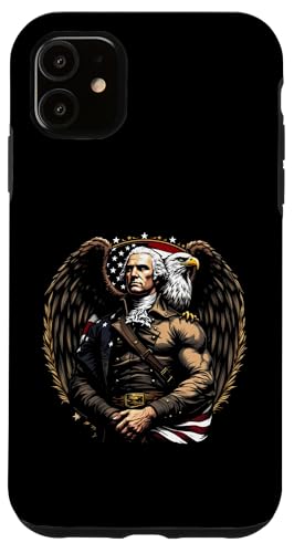 Georger Washington Outfit im USA Amerika Design 4th of July Hülle für iPhone 11 Georger Washington Outfit im USA Amerika Design 4th of July Hülle für iPhone 11 von Georger Washington Grafik für Herren und Damen USA