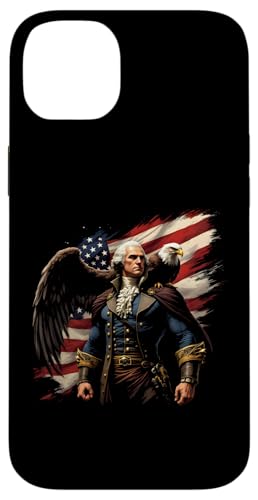 Georger Washington Outfit im USA Amerika Design 4th of July Hülle für iPhone 14 Plus Georger Washington Outfit im USA Amerika Design 4th of July Hülle für iPhone 14 Plus von Georger Washington Grafik für Herren und Damen USA