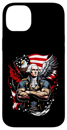 Georger Washington Outfit im USA Amerika Design 4th of July Hülle für iPhone 14 Plus Georger Washington Outfit im USA Amerika Design 4th of July Hülle für iPhone 14 Plus von Georger Washington Grafik für Herren und Damen USA