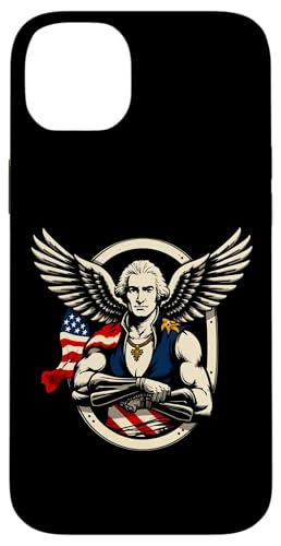 Georger Washington Outfit im USA Amerika Design 4th of July Hülle für iPhone 14 Plus Georger Washington Outfit im USA Amerika Design 4th of July Hülle für iPhone 14 Plus von Georger Washington Grafik für Herren und Damen USA