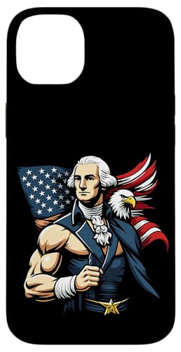 Georger Washington Outfit im USA Amerika Design 4th of July Hülle für iPhone 14 Plus Georger Washington Outfit im USA Amerika Design 4th of July Hülle für iPhone 14 Plus von Georger Washington Grafik für Herren und Damen USA