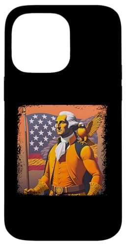 Georger Washington Outfit im USA Amerika Design 4th of July Hülle für iPhone 14 Pro Max Georger Washington Outfit im USA Amerika Design 4th of July Hülle für iPhone 14 Pro Max von Georger Washington Grafik für Herren und Damen USA