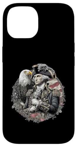 Georger Washington Outfit im USA Amerika Design 4th of July Hülle für iPhone 14 Georger Washington Outfit im USA Amerika Design 4th of July Hülle für iPhone 14 von Georger Washington Grafik für Herren und Damen USA