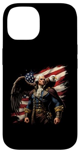 Georger Washington Outfit im USA Amerika Design 4th of July Hülle für iPhone 14 Georger Washington Outfit im USA Amerika Design 4th of July Hülle für iPhone 14 von Georger Washington Grafik für Herren und Damen USA