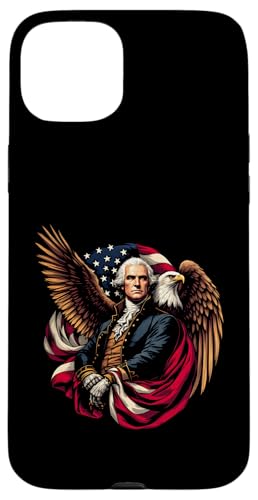 Georger Washington Outfit im USA Amerika Design 4th of July Hülle für iPhone 15 Plus von Georger Washington Grafik für Herren und Damen USA