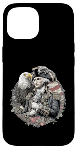 Georger Washington Outfit im USA Amerika Design 4th of July Hülle für iPhone 15 Georger Washington Outfit im USA Amerika Design 4th of July Hülle für iPhone 15 von Georger Washington Grafik für Herren und Damen USA