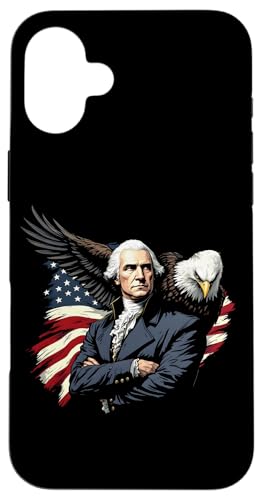 Georger Washington Outfit im USA Amerika Design 4th of July Hülle für iPhone 16 Plus Georger Washington Outfit im USA Amerika Design 4th of July Hülle für iPhone 16 Plus von Georger Washington Grafik für Herren und Damen USA
