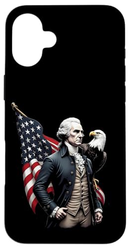 Georger Washington Outfit im USA Amerika Design 4th of July Hülle für iPhone 16 Plus Georger Washington Outfit im USA Amerika Design 4th of July Hülle für iPhone 16 Plus von Georger Washington Grafik für Herren und Damen USA