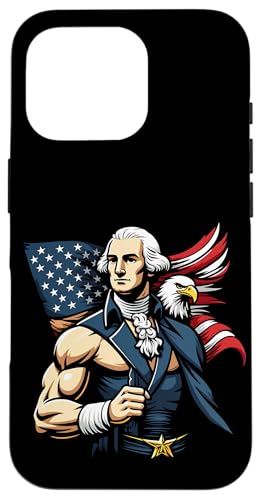Georger Washington Outfit im USA Amerika Design 4th of July Hülle für iPhone 16 Pro Georger Washington Outfit im USA Amerika Design 4th of July Hülle für iPhone 16 Pro von Georger Washington Grafik für Herren und Damen USA