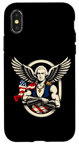 Georger Washington Outfit im USA Amerika Design 4th of July Hülle für iPhone X/XS Georger Washington Outfit im USA Amerika Design 4th of July Hülle für iPhone X/XS von Georger Washington Grafik für Herren und Damen USA