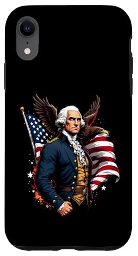 Georger Washington Outfit im USA Amerika Design 4th of July Hülle für iPhone XR Georger Washington Outfit im USA Amerika Design 4th of July Hülle für iPhone XR von Georger Washington Grafik für Herren und Damen USA