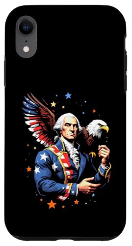 Georger Washington Outfit im USA Amerika Design 4th of July Hülle für iPhone XR Georger Washington Outfit im USA Amerika Design 4th of July Hülle für iPhone XR von Georger Washington Grafik für Herren und Damen USA