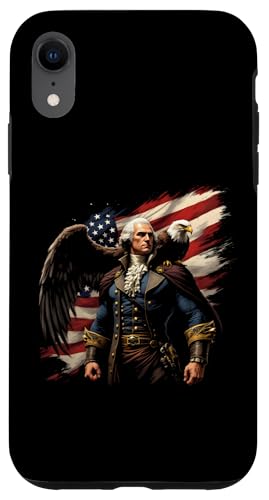 Georger Washington Outfit im USA Amerika Design 4th of July Hülle für iPhone XR Georger Washington Outfit im USA Amerika Design 4th of July Hülle für iPhone XR von Georger Washington Grafik für Herren und Damen USA