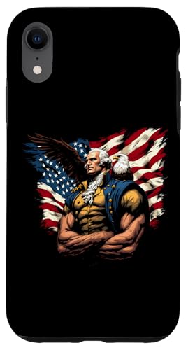 Georger Washington Outfit im USA Amerika Design 4th of July Hülle für iPhone XR Georger Washington Outfit im USA Amerika Design 4th of July Hülle für iPhone XR von Georger Washington Grafik für Herren und Damen USA