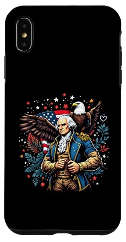 Georger Washington Outfit im USA Amerika Design 4th of July Hülle für iPhone XS Max Georger Washington Outfit im USA Amerika Design 4th of July Hülle für iPhone XS Max von Georger Washington Grafik für Herren und Damen USA
